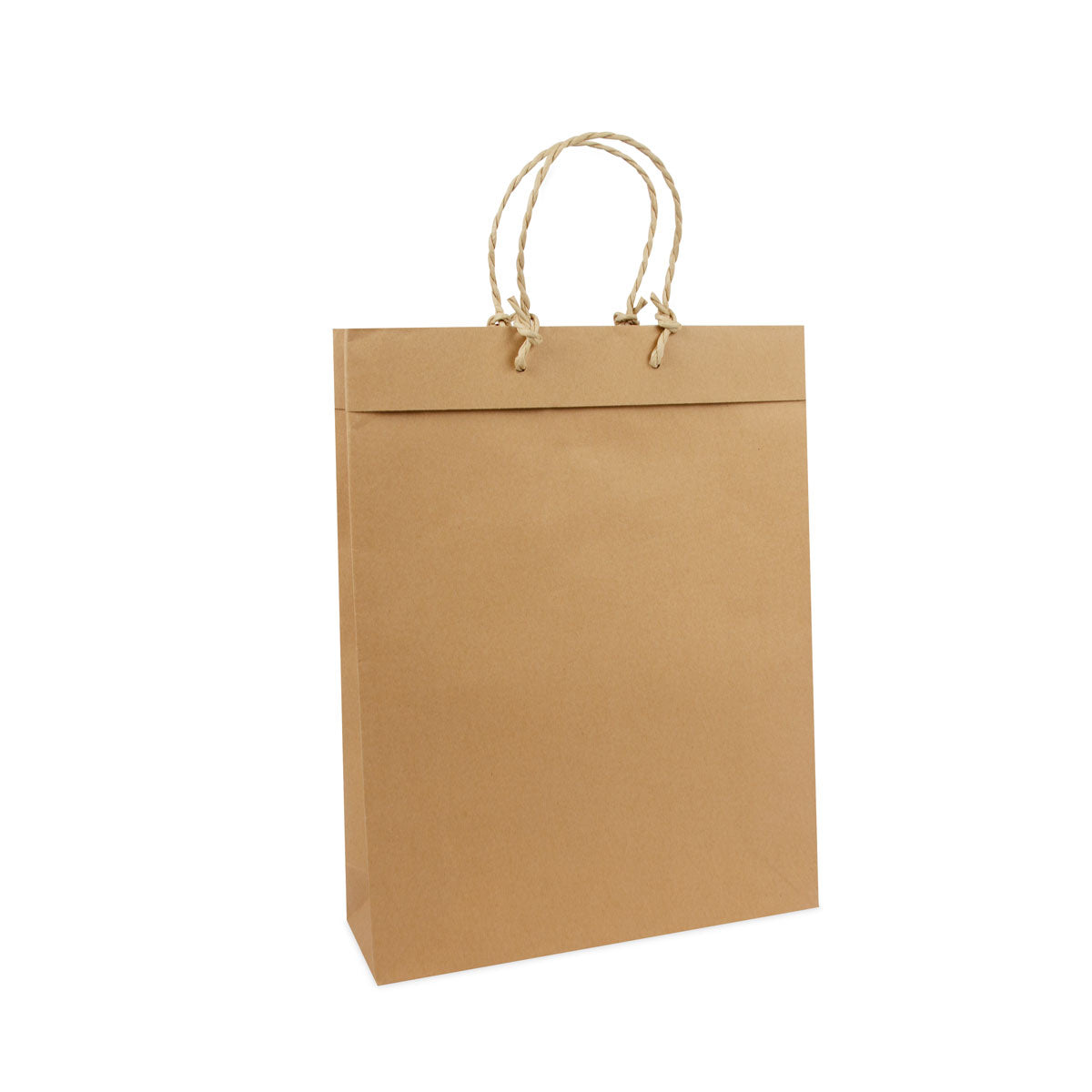 Gerecyclede luxe kraft tas met omslag