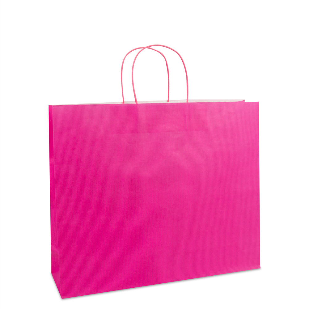 Luxe papieren twisted tassen met bodemkarton