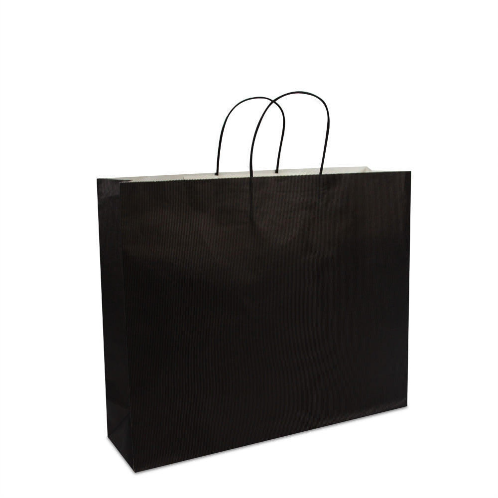 Luxe twisted papieren tassen met bodemkarton