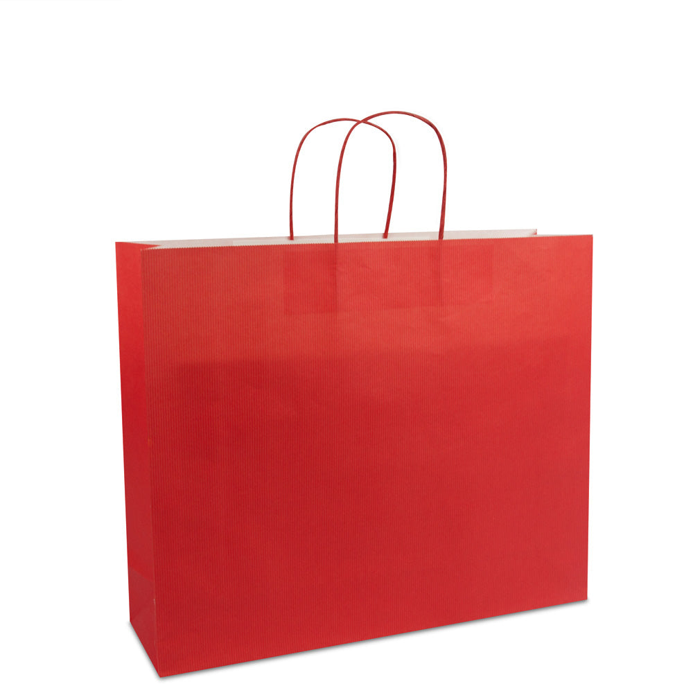 Luxe papieren twisted tassen met bodemkarton
