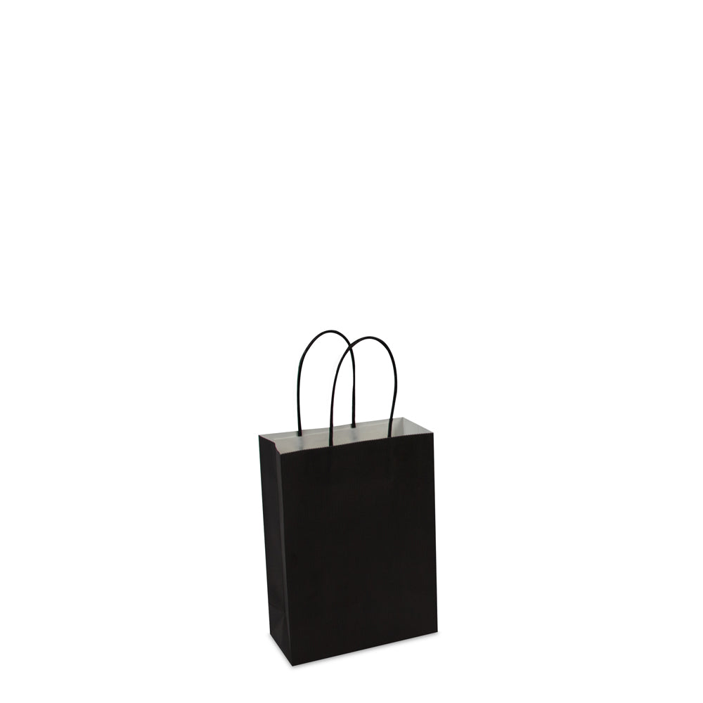 Luxe papieren twisted tassen met bodemkarton