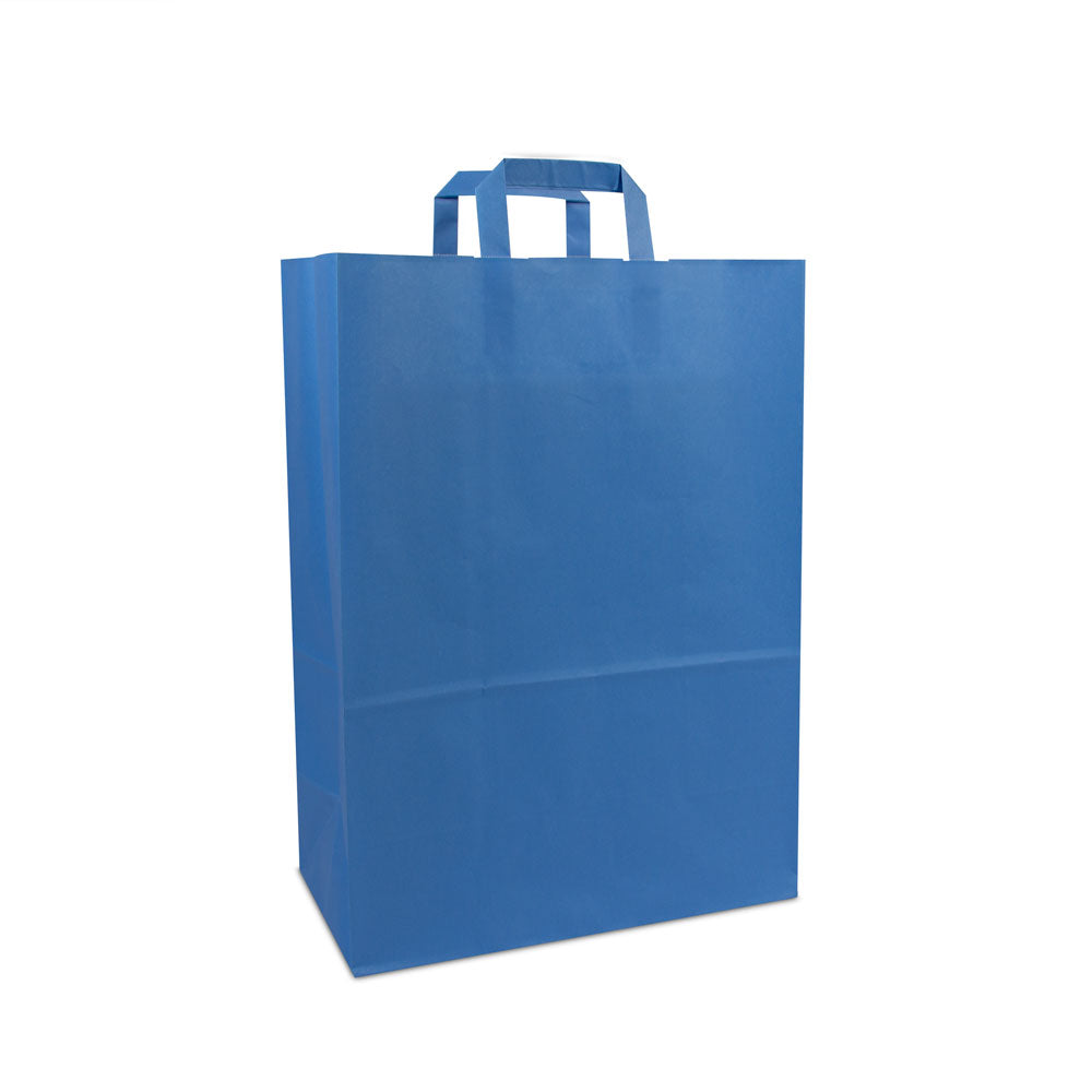 Budget papieren tassen met platte lussen