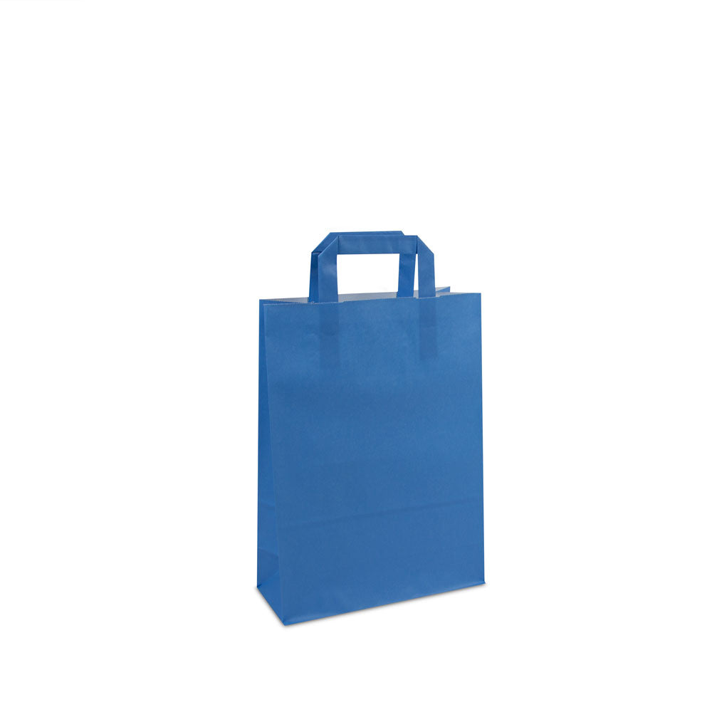 Budget papieren tassen met platte lussen