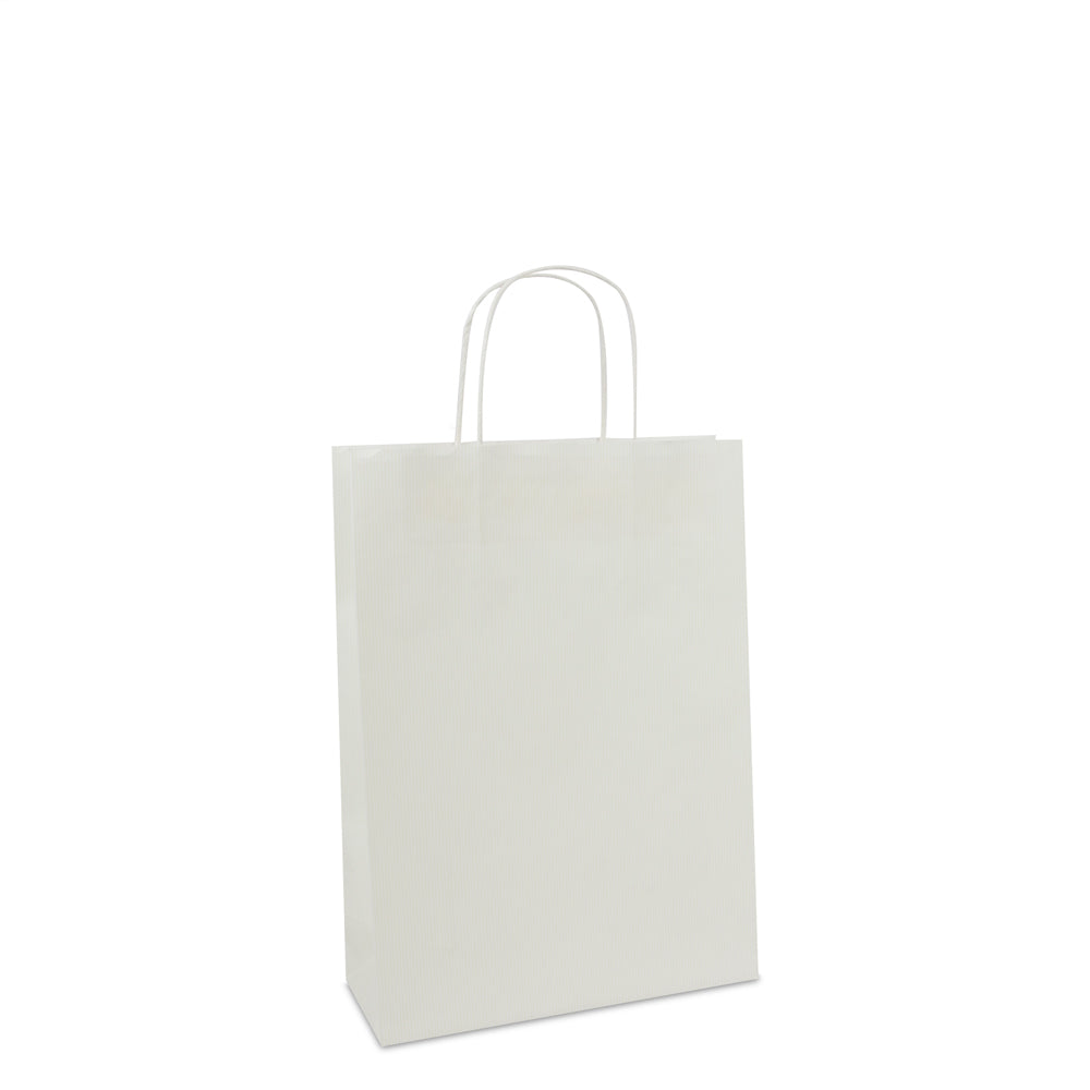 Luxe twisted papieren tassen met bodemkarton