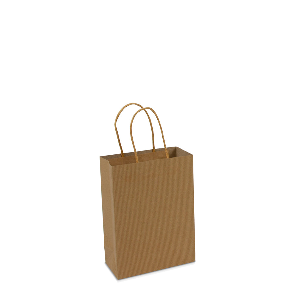 Luxe papieren twisted tassen met bodemkarton