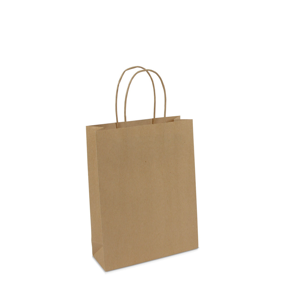 Luxe papieren twisted tassen met bodemkarton