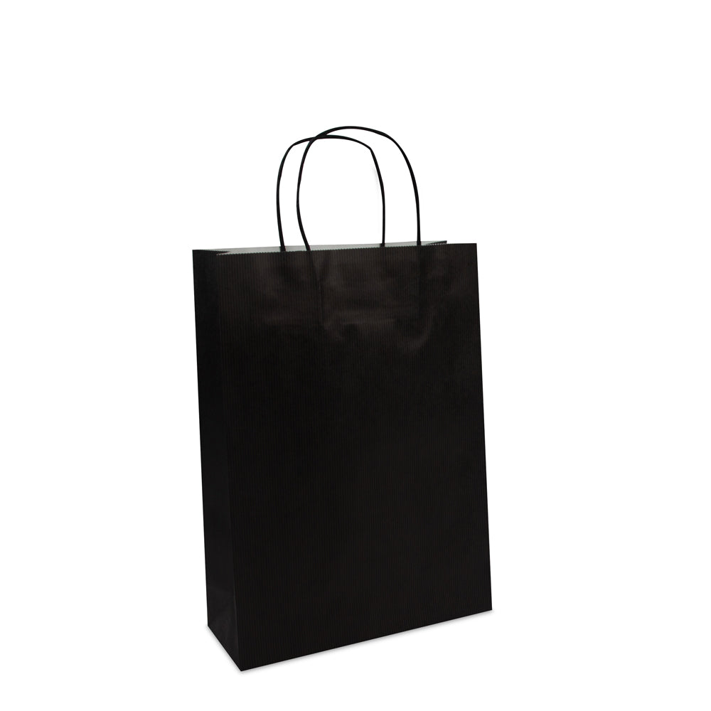Luxe twisted papieren tassen met bodemkarton