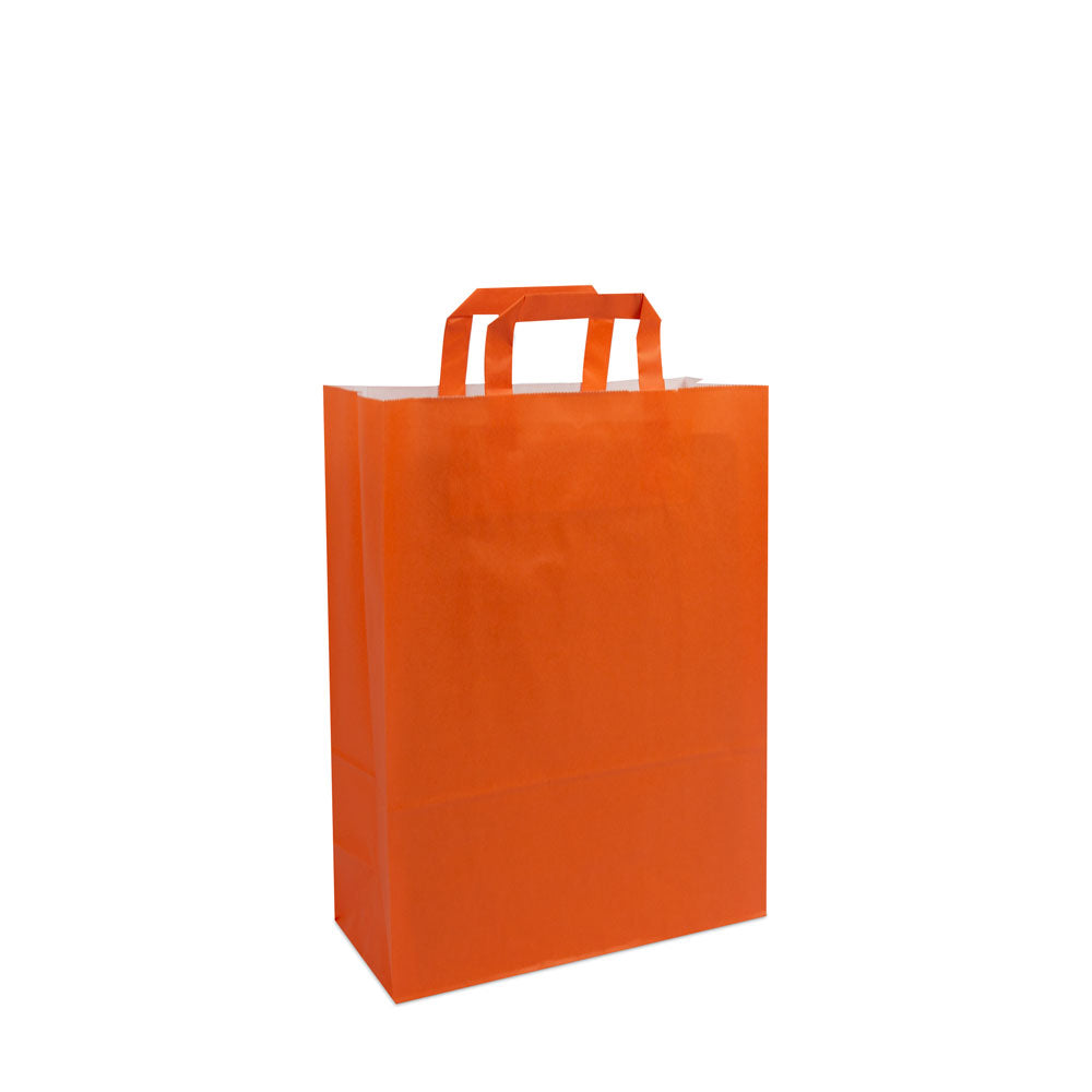 Budget papieren tassen met platte lussen