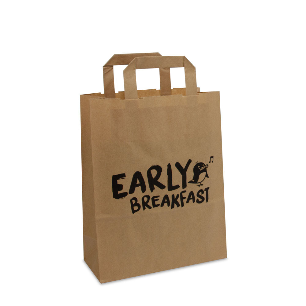 Papieren take away tassen - Early breakfast opdruk