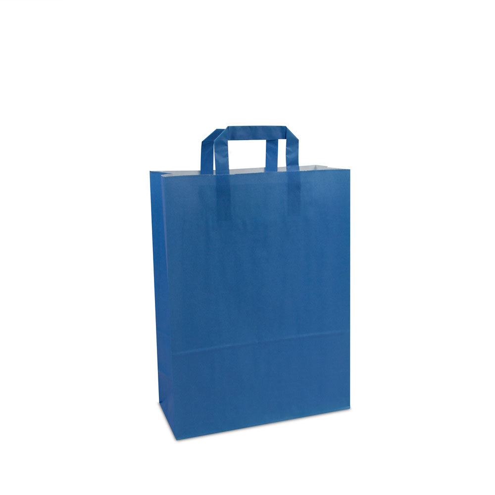 Budget papieren tassen met platte lussen