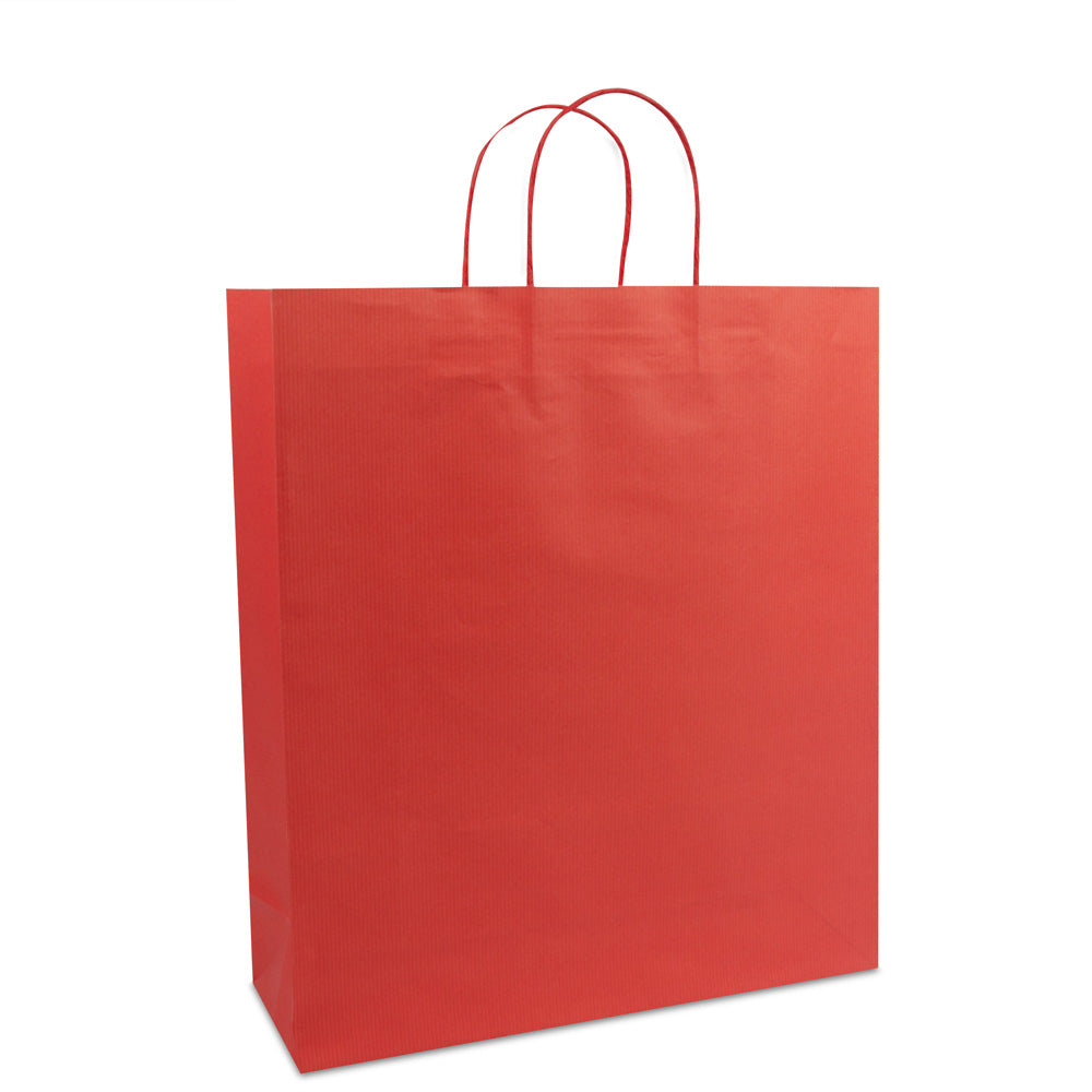 Luxe papieren twisted tassen met bodemkarton