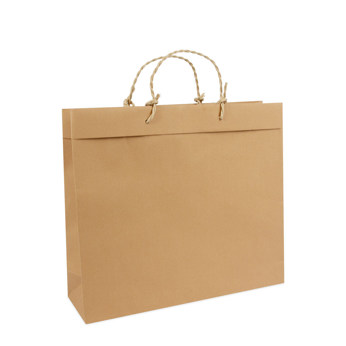 Gerecyclede luxe kraft tas met omslag