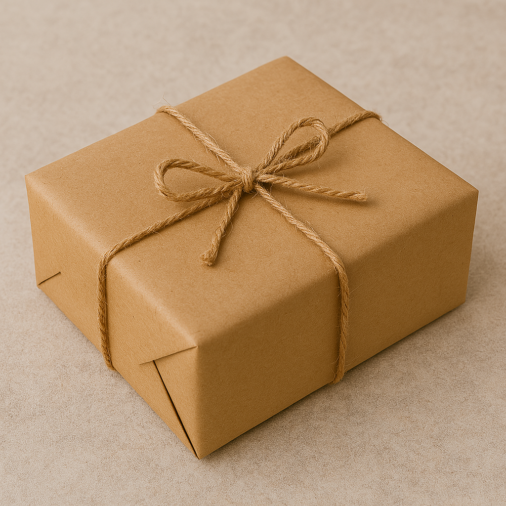 Voorbeeld van bruin kraft inpakpapier van Dutch Promo Bags