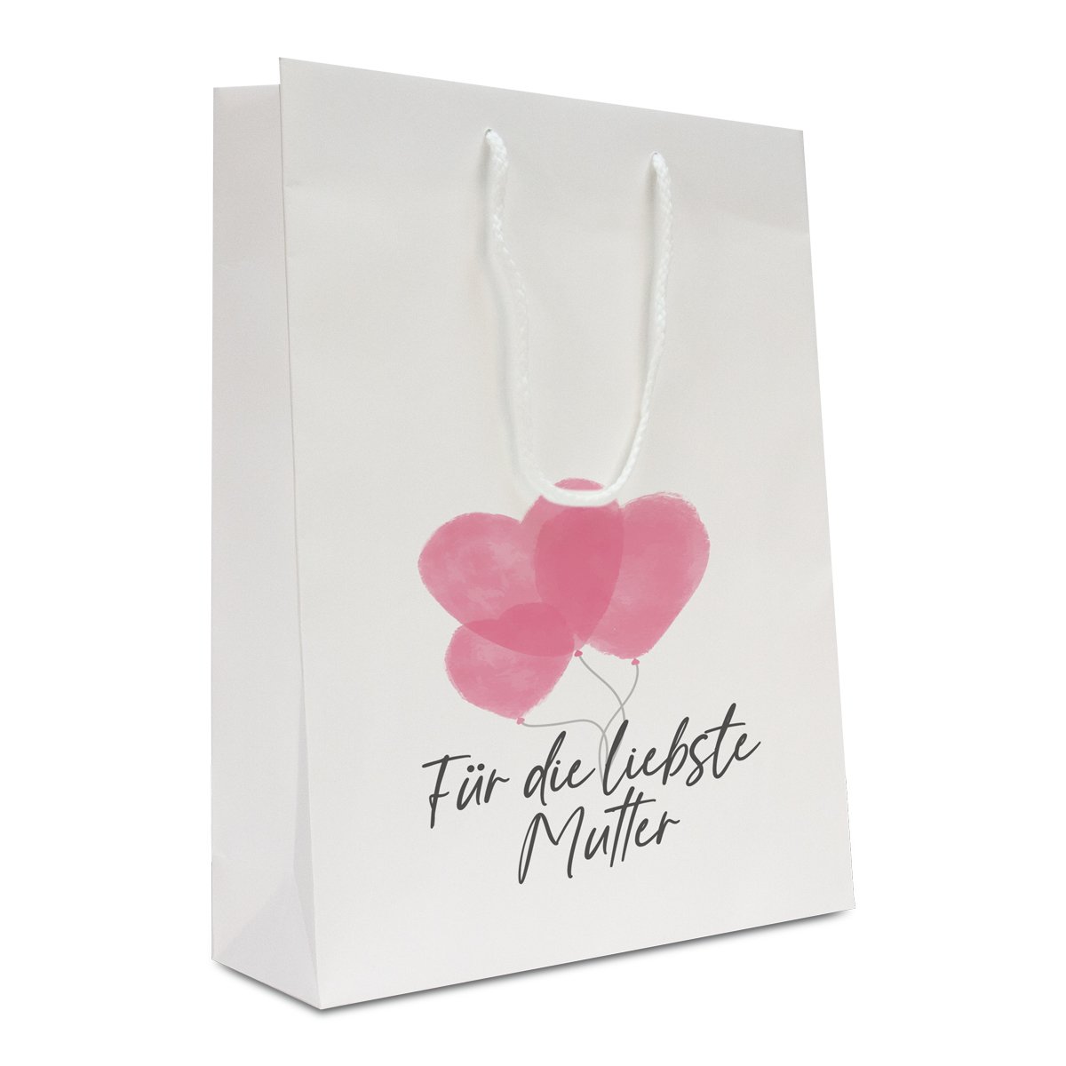 Luxe Moederdag tassen gemaakt van papier Für die liebste Mutter opdruk