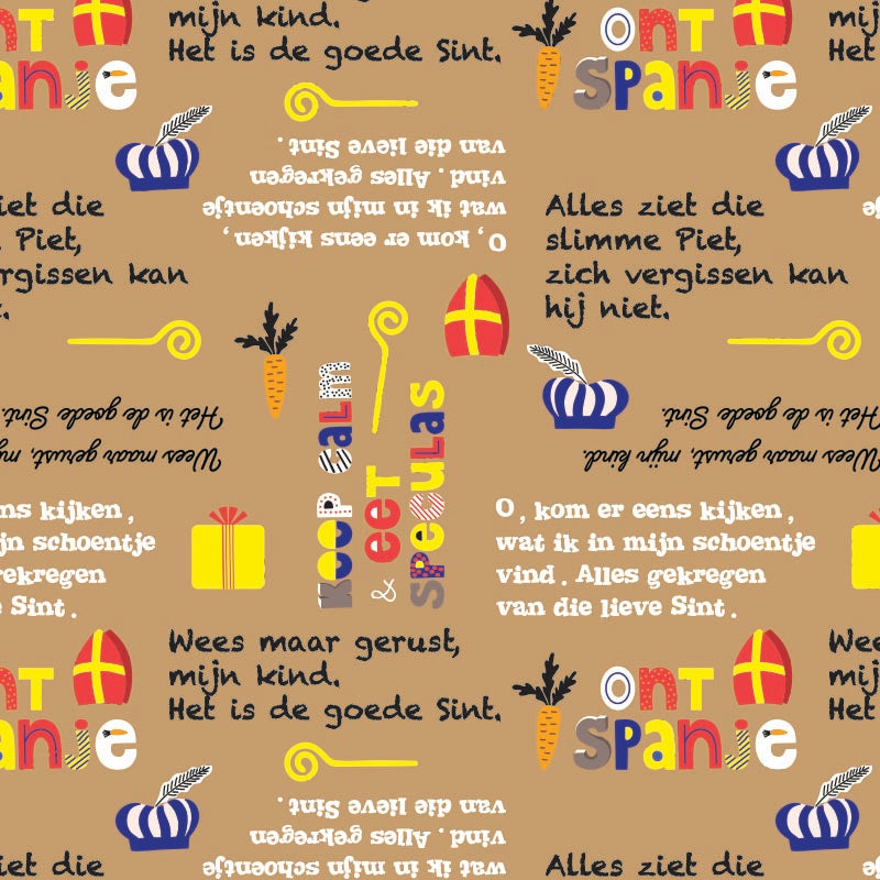 Inpakpapier sinterklaas