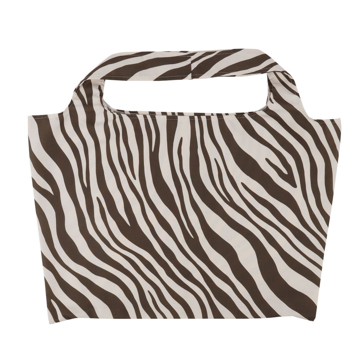 Katoenen zebra strandtassen