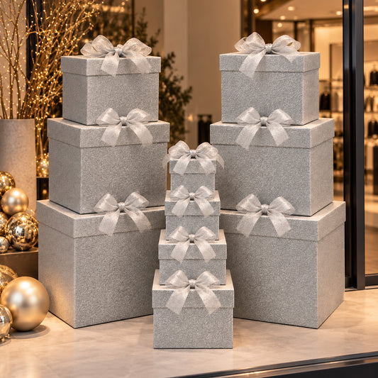 Luxe decoratiedozen met strik - set van 10