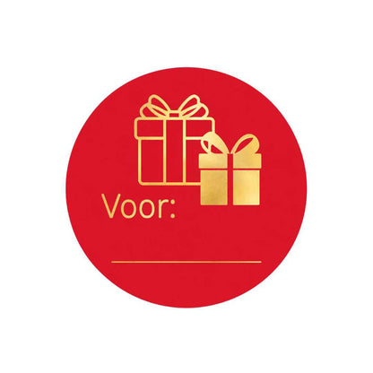 Ronde etiketten - Voor: