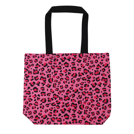 Katoenen panter tote bags
