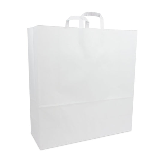 Budget papieren tassen met platte lussen