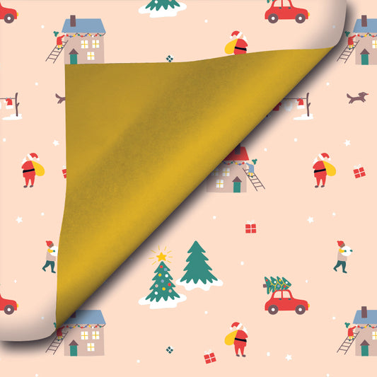 Inpakpapier kerst D90213