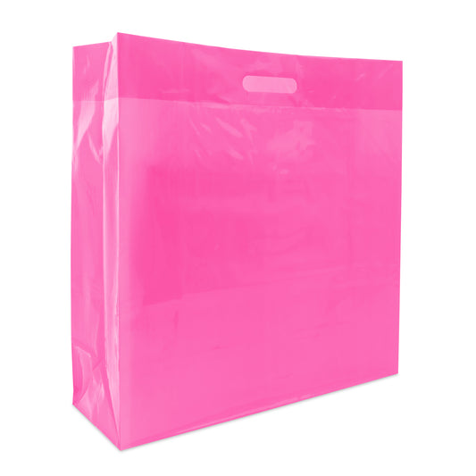 Helder clear plastic tassen met blokbodem