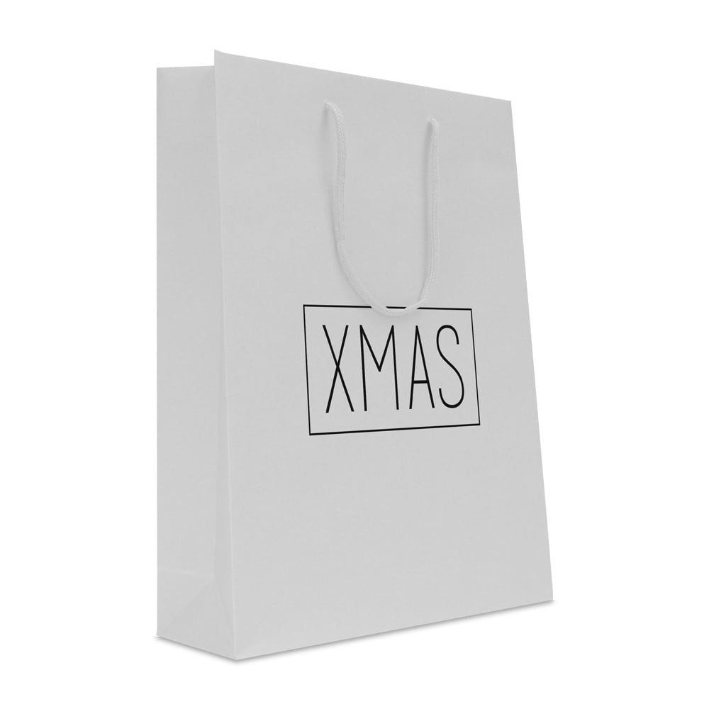 luxe papieren kerst tas XMAS