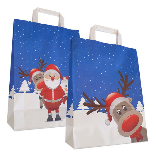 Papieren Kersttassen - Christmas Friends opdruk