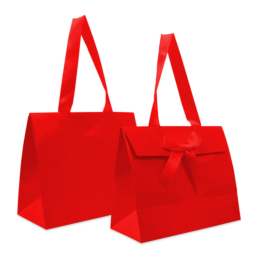 Papieren cadeautasjes met strik