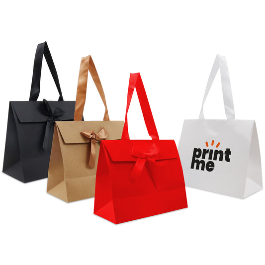 Papieren cadeautasjes met strik