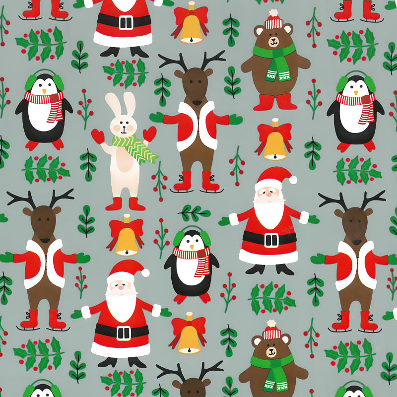 Inpakpapier kerst D90203