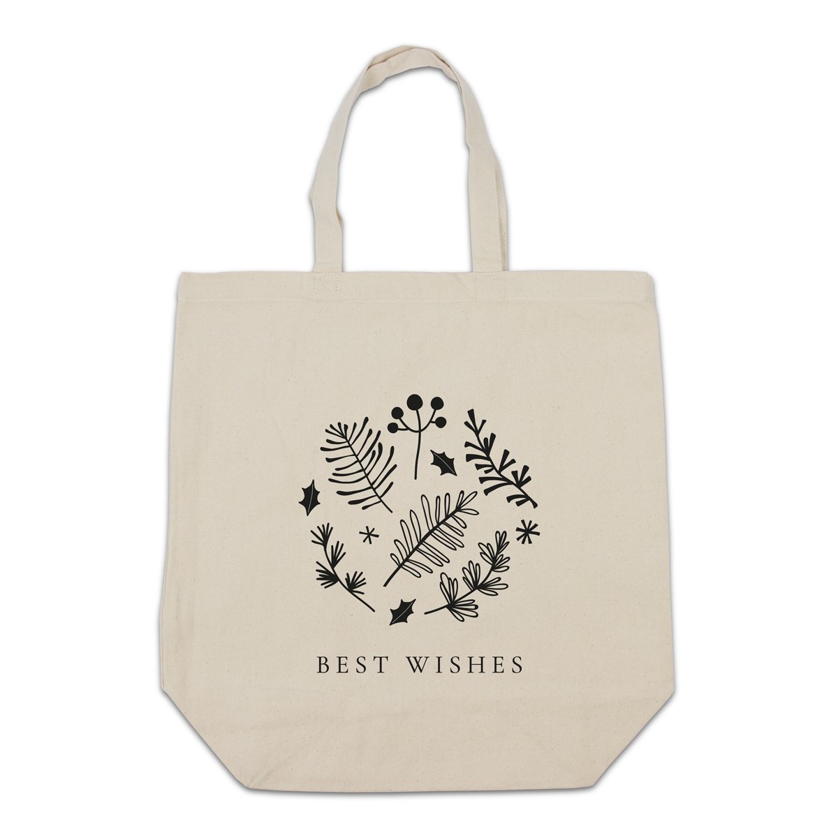 Kerst canvas tote bags - Best Wishes