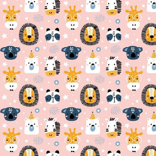 Coated inpakpapier - Wildlife kids dessin