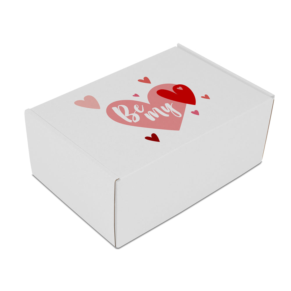 Geschenkdozen Valentijn - Be my valentine opdruk