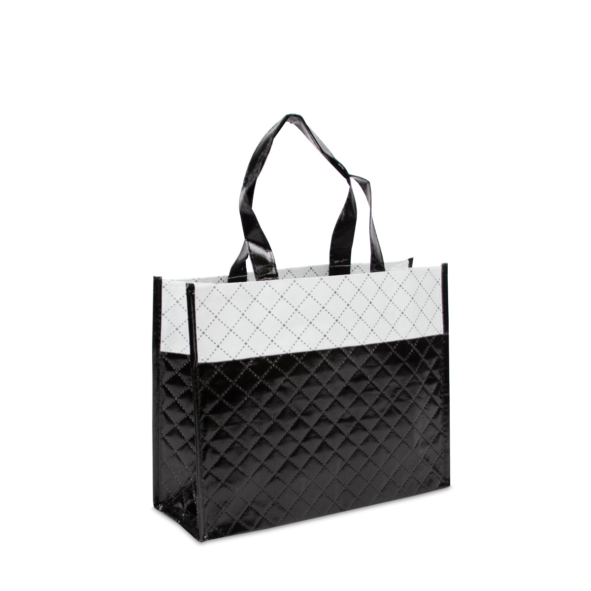 Luxe non-woven diamant shoppers