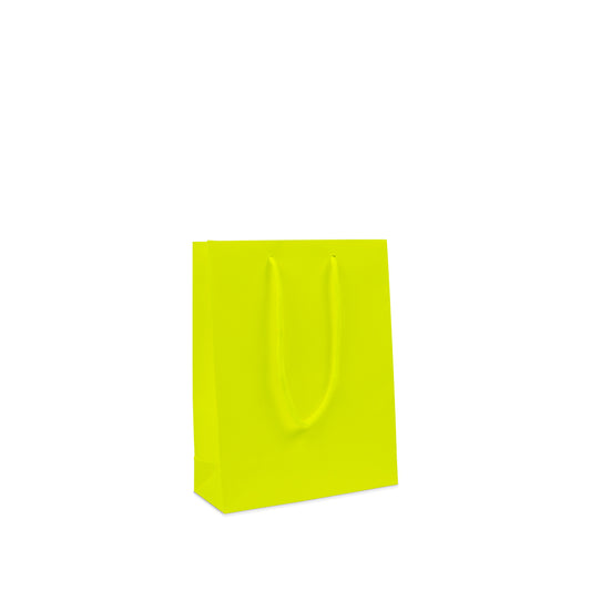 Luxe papieren tassen - Fluor mat