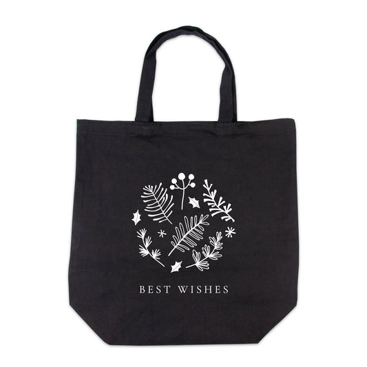 Kerst canvas tote bags - Best Wishes