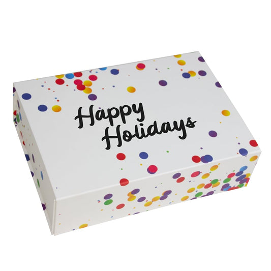 Magneetdozen confetti Happy Holidays