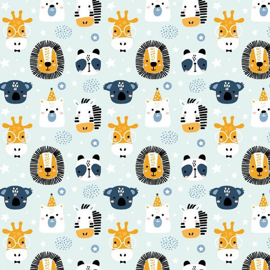 Coated inpakpapier - Wildlife kids dessin