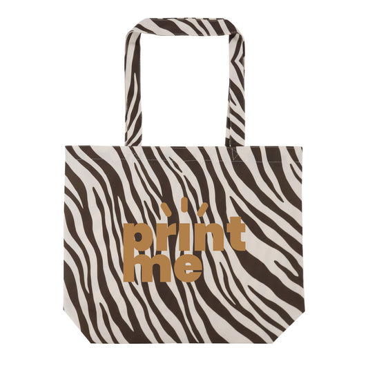 Katoenen zebra tote bags